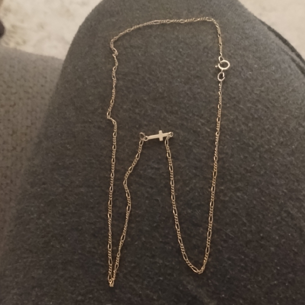 Hey June Sideways Cross Necklace